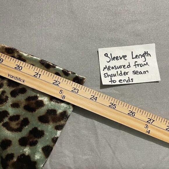 Painted Pony Jacket Size Medium Large Velvet Leopard Print Mobwife Whimsigoth - Picture 10 of 11